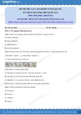 Đề thi thử Hóa lần 1 THPT năm 2025 Sở GD Tuyên Quang